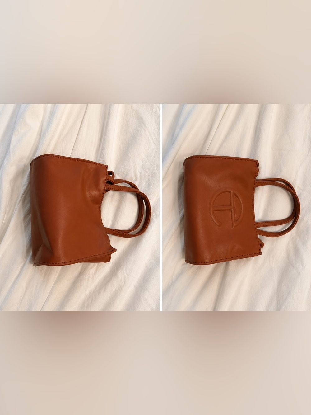 Telfar Small Shopping Bag – Tan/Cognac 🤎